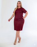 Vestido Básico Ribana Plus Size Confort