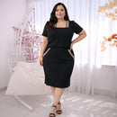 Conjunto Ribana Color Plus Size Saia Midi e Blusa Feminina